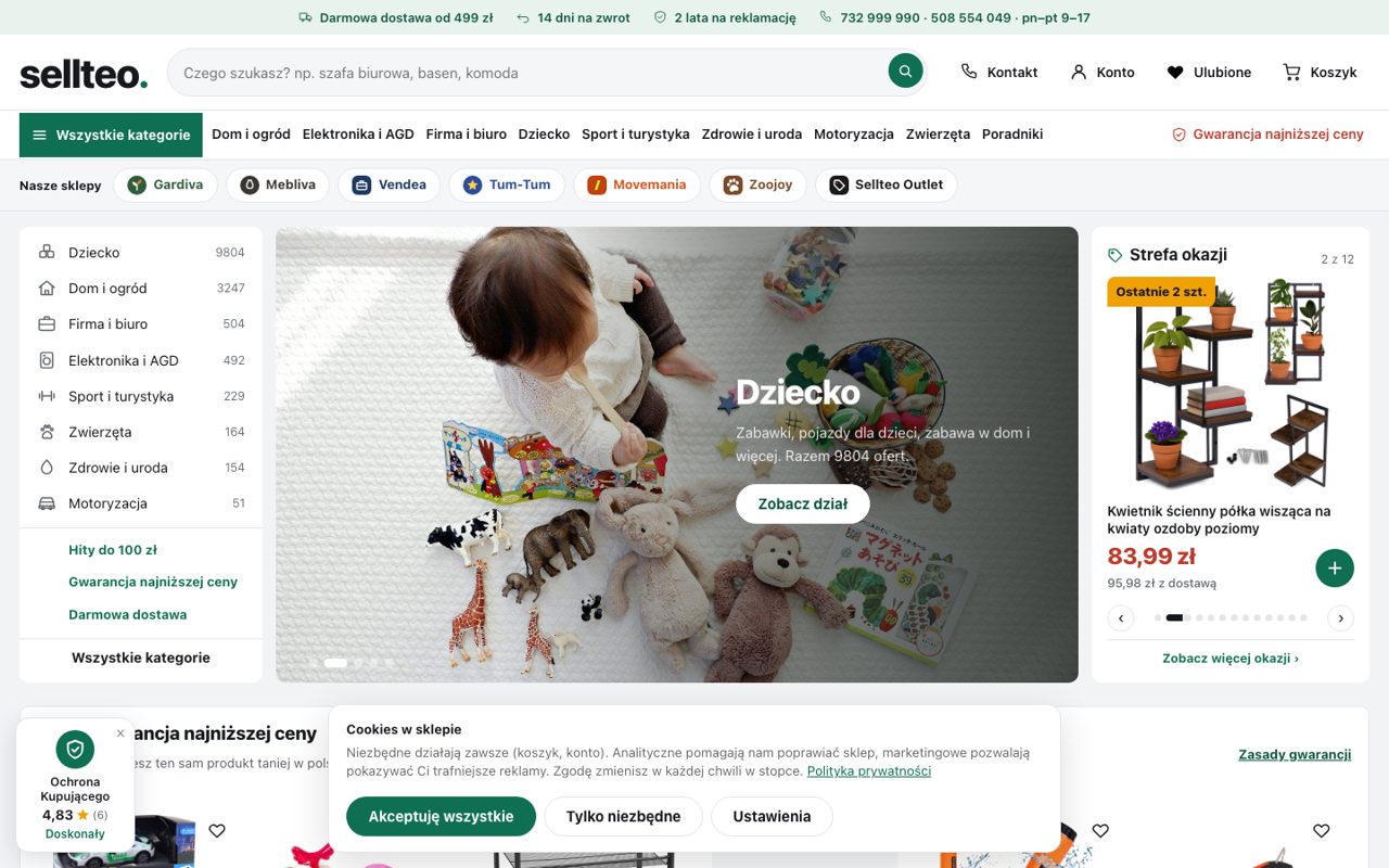 sellteo.pl, strona główna naszego sklepu